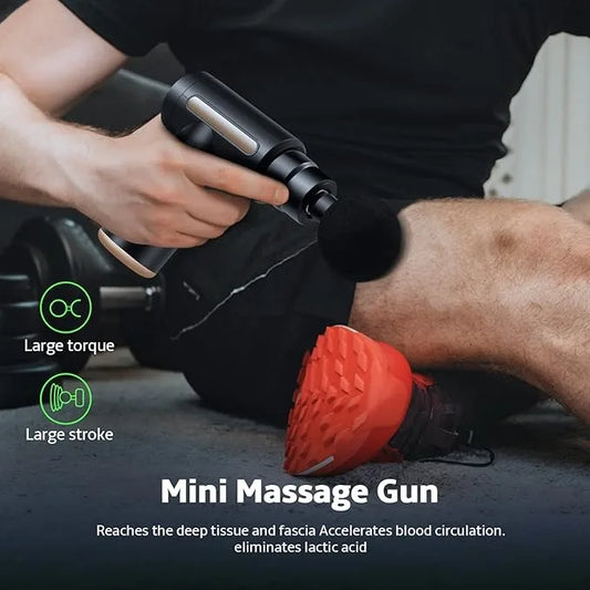 4-in-1 Massage Gun – Deep Tissue Percussion Massager with 4 Attachments for Pain Relief & Muscle Recovery